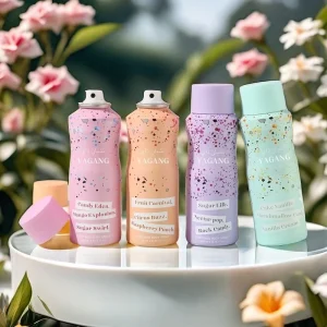 Women’s 200ml Fruity Fragrance Private Label Body Mist Spray in Bottle with 8 hour Long Lasting Scent From Guangdong