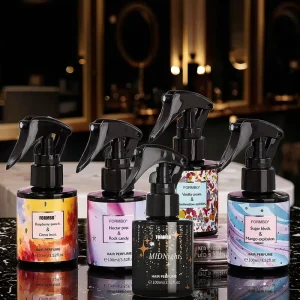 Women’s Floral Long-Lasting Light Spray Perfume Set Including Hair Refresher for Home Use