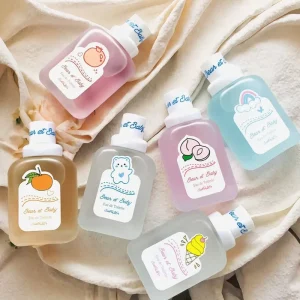 Women’s Mini Lasting Mist Peach Milk Fragrance Perfume Modern Design for Romantic Infant Bed Cute Baby Bear Set