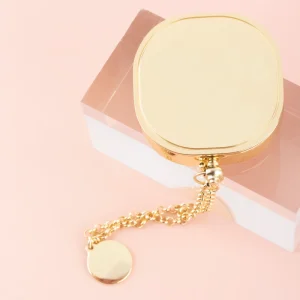 Zinc Alloy Packaging Gold Plated Empty Solid Perfume Container Jar Case Box Pot Cosmetic Jar Case Box Pot Cosmetics
