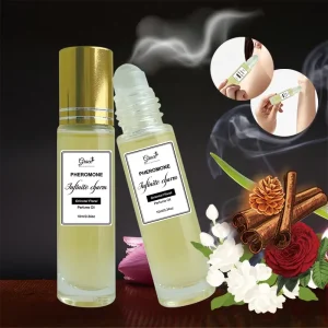 Custom Logo Perfume Oil Roll-On Green Sea Rose Jasmine Violet Vanilla Ambergris Musk Pheromone Perfume