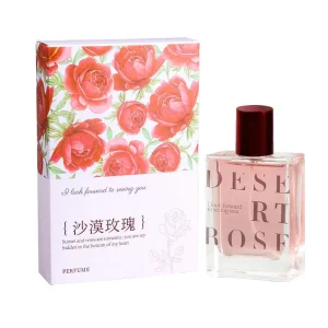 Women’s Lightweight Spray Perfume, Regular Size, Fresh and Long-Lasting, Rose Scent, Desert Rose, Home Use