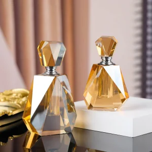 Luxury European-Style Women’s Perfume Fragrance Diffuser Bottle, Champagne Crystal Perfume Bottle, Custom Bridesmaid Gift