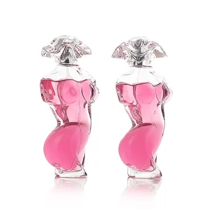 Luxury Artistic Women’s Body-Shaping Sexy Perfume Bottle with Crimp Pump Sprayer and Crystal Perfume Cap
