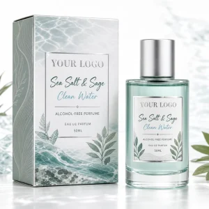 Custom Women’s Perfume with Printed Logo, Glass Bottle