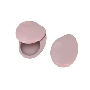 pink Slide out Women’s Solid Perfume Box Metal Empty Perfume Case Packaging Oval Metal Perfume Box